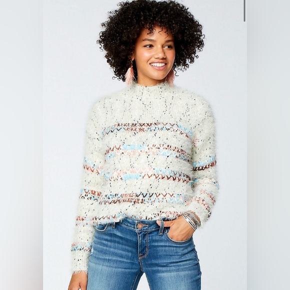 Maurices Sweaters - Maurice’s Women’s Multi Yarn Mock Neck Cozy Pullover Sweater Size Medium